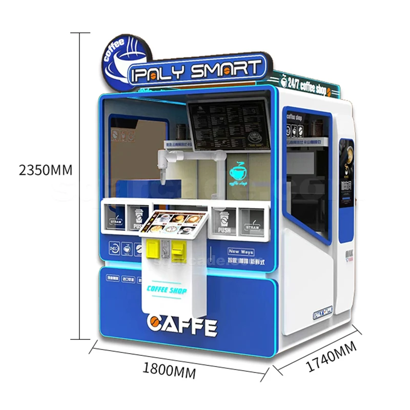 New 24H Boba Milk Tea Vending Machine Soda Fountain Drink Manipulator Coffee Vending Machine Bubble Tea Vending Machine