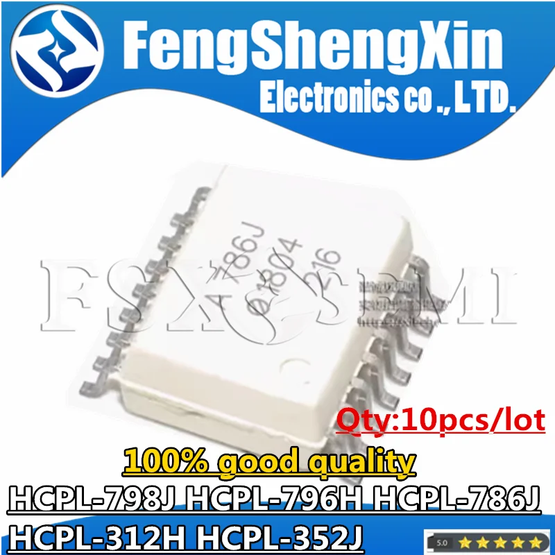 10pcs HCPL-798J HCPL-796H HCPL-786J HCPL-312H HCPL-352J ACPL- A798J A796H A786J A312H A352J SOP Chips