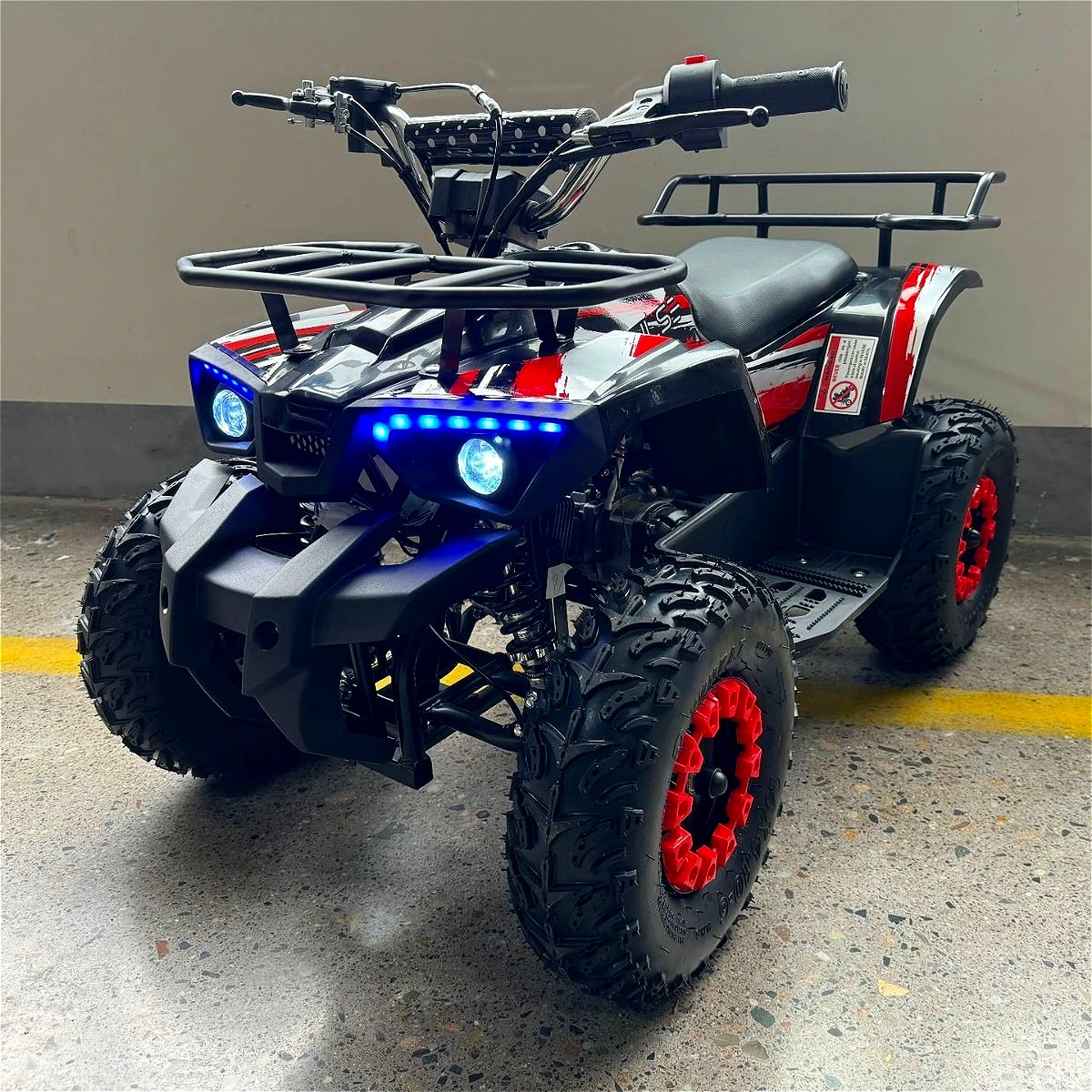 

49CC Kids ATV, 4-Wheel Gas Powered Beach Buggy with 2-Stroke Air-Cooled Engine, Front & Rear Disc Brakes, for Children Ages 8-14