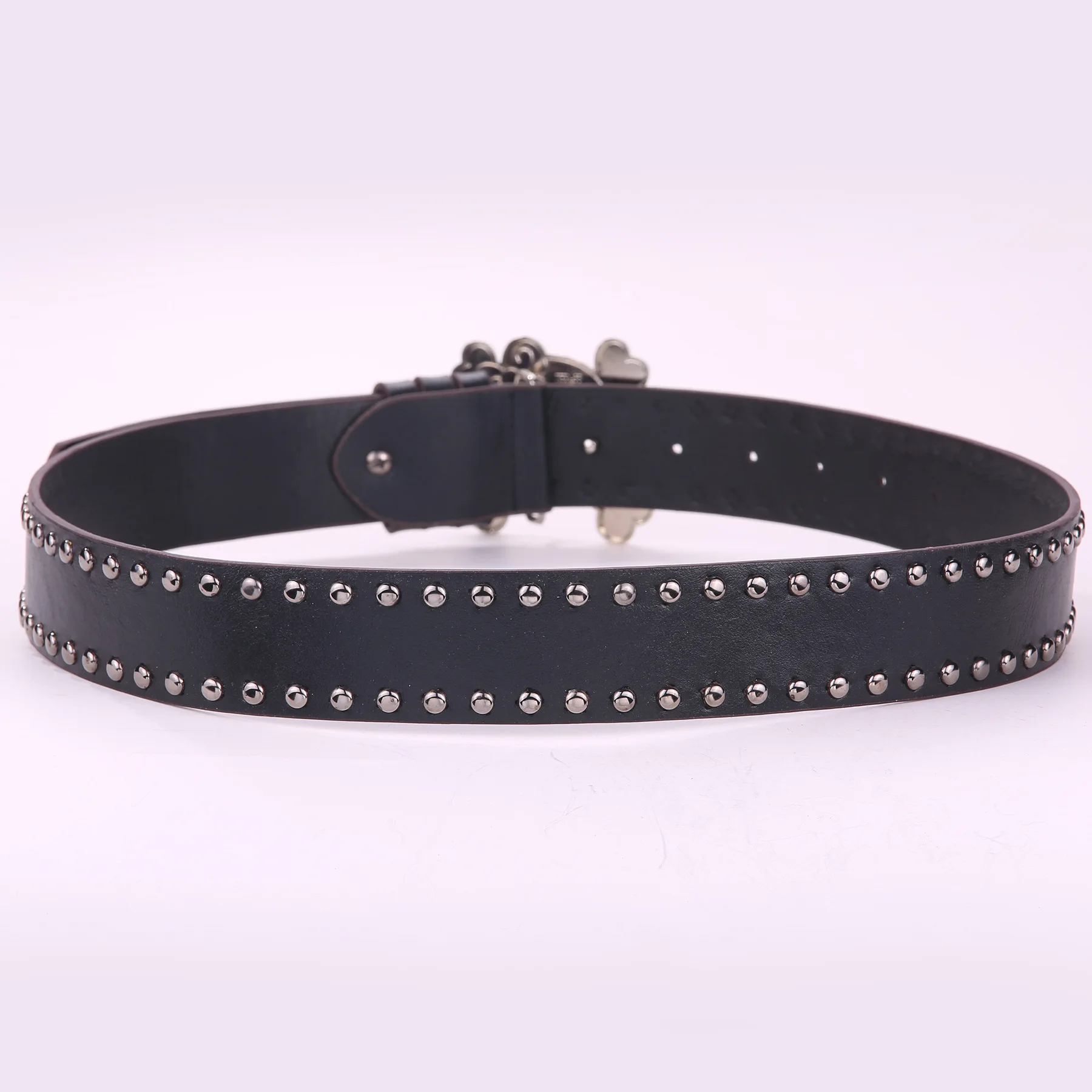 Herren- und Damen-Partygürtel, Halloween-Punk-Rockins, modischer Damen-Gürtel mit Totenkopf-Nieten, 2 kHot Girl, verstellbarer Gürtel für Männer und Frauen – Detail 10