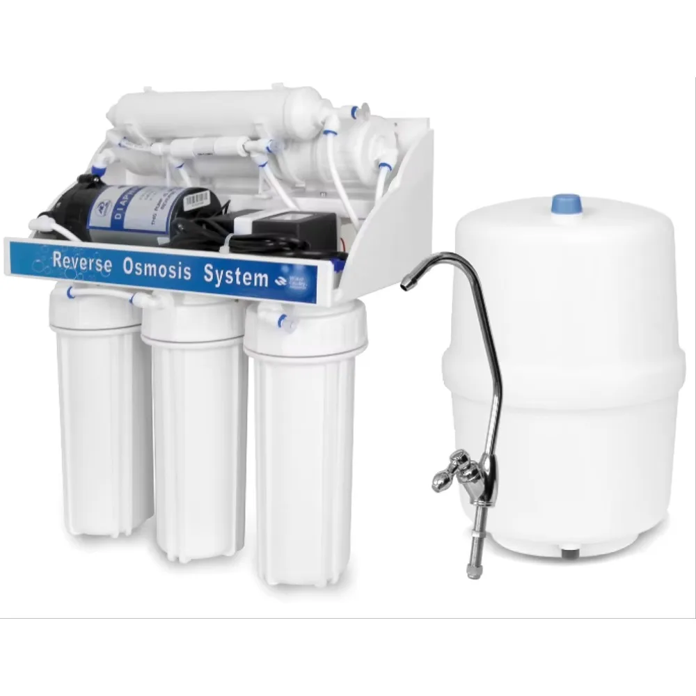 

water purifier Alkaline mineral reverse osmosis system with 6-stage filtration for home and hotel sinks or wall mounts