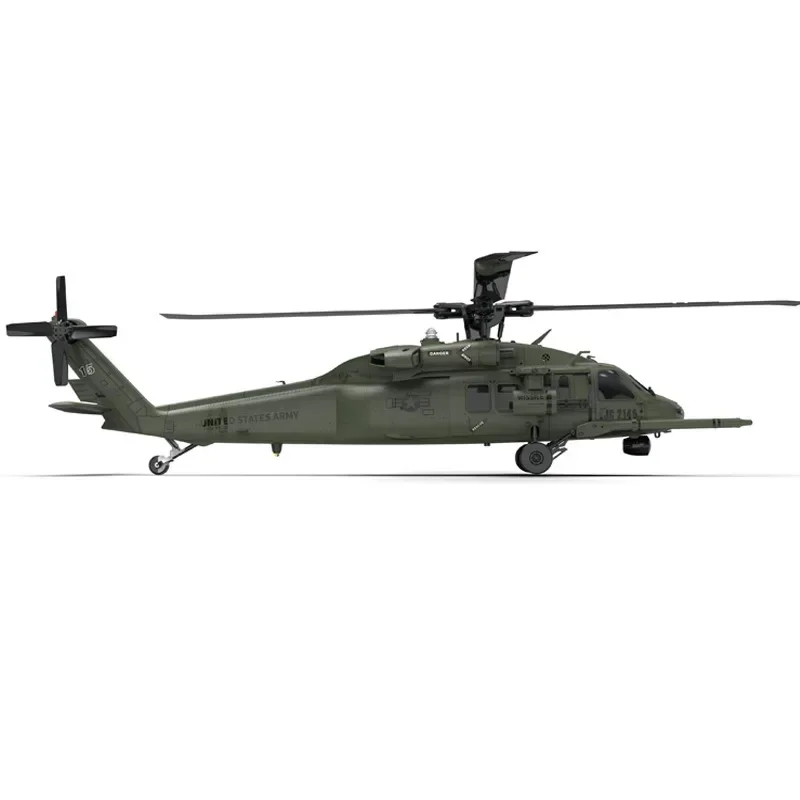 Black Hawk Rc Helicopter Brinquedos, Yxznrc F09, 6 eixos Gyro 3d6g Dual Brushless Motor, 6ch utilitário, Uh60, Edição quente