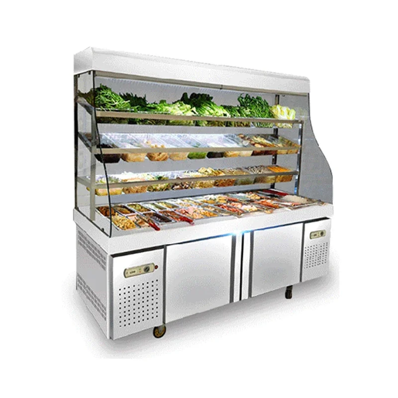 Vetrine per piatti illuminazione commerciale frigoriferi mobili per la conservazione della freschezza congelatore verticale per prendere alimenti congelatore verticale