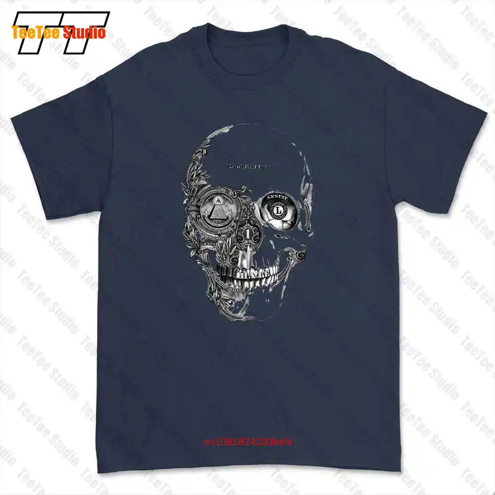 Skull Illuminati Pyramid Dollars Money Nwo Swag Indie Tumblr T-shirt Tee 7EOH