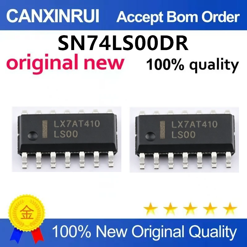 （5pcs-10pcs）Original genuine SN74LS00DR SOIC-14 four-way 2-input NAND gate chip