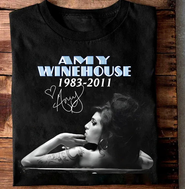 Amy Winehouse T-shirt Best gift.. art Cotton Unisex All Size Tee long sleeves