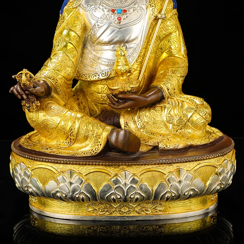 large Asia high grade gilding Padmasambhava Rinpoche Buddha statue HOME Patron saint bless safe good LUCK