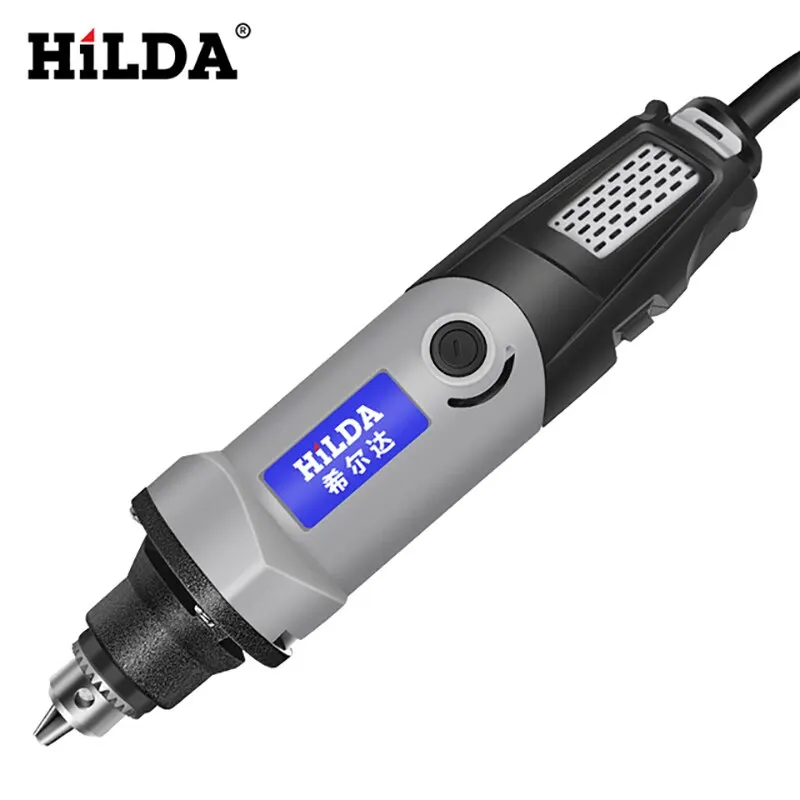 HILDA Electric Drill Rotary Tool Electric Tools Variable Speed 400W Mini Drill 6 Position Rotary Tools Mini Grinding Machine