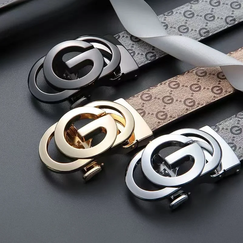 حزام رجالي من الجلد الأصلي وجلد البقر، حزام جينز كاجوال فاخر من علامة تجارية فاخرة للرجال، تصميم متعدد الاستخدامات، حزام رجالي