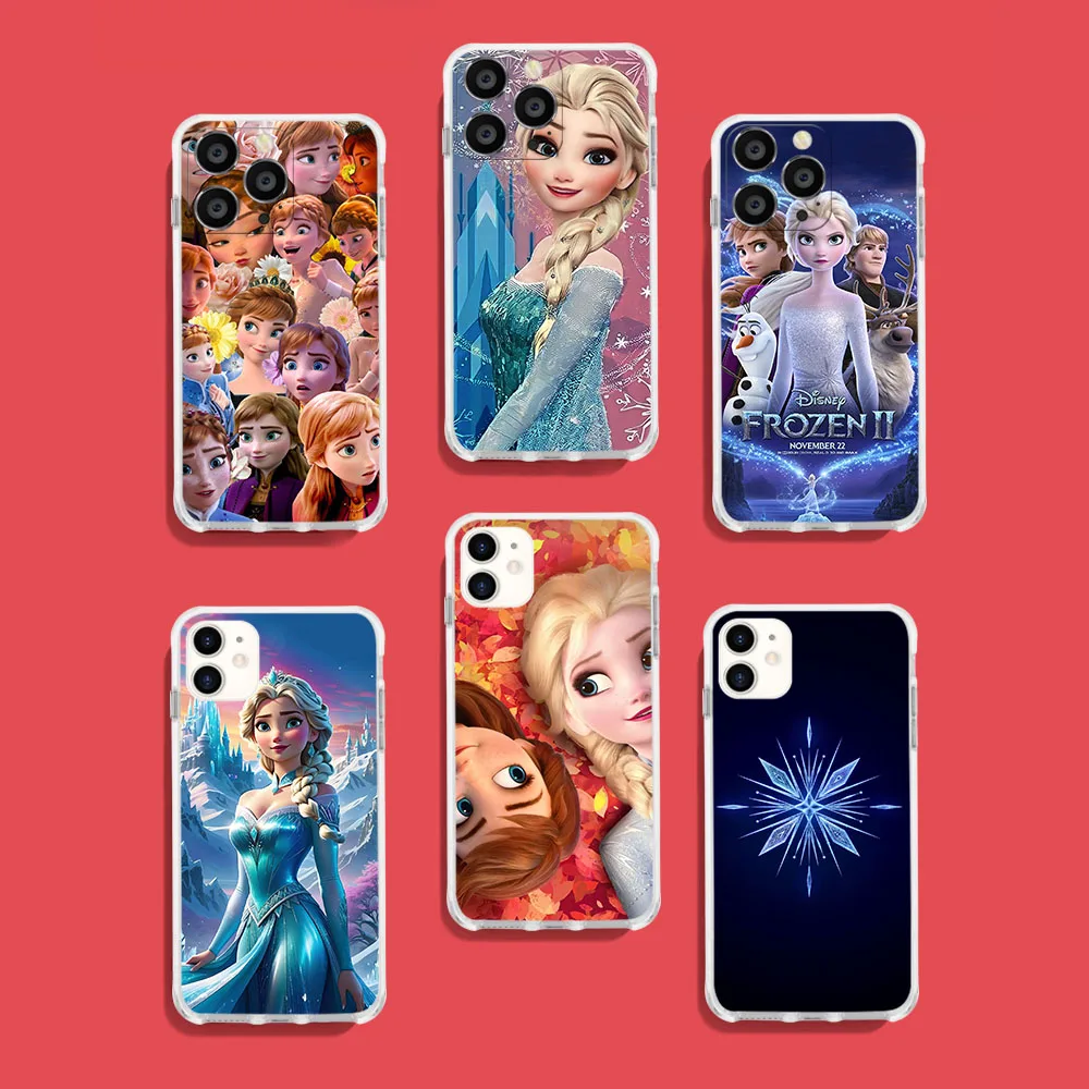 AK-19 Frozen Elsa Anna Soft Case for LG K52 K65 K42 K118 K11 Plus K10 K22 K40 K12 X4 K40S K41S K50S K51S K61 K92