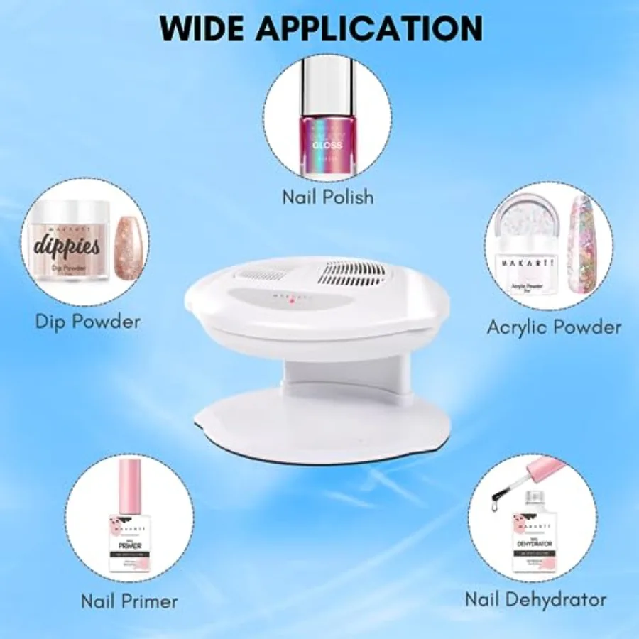 Nageldroger 400W luchtnagelventilatordroger met automatische sensor voor sneldrogend van normaal polijsten Warme en koele windfunctie