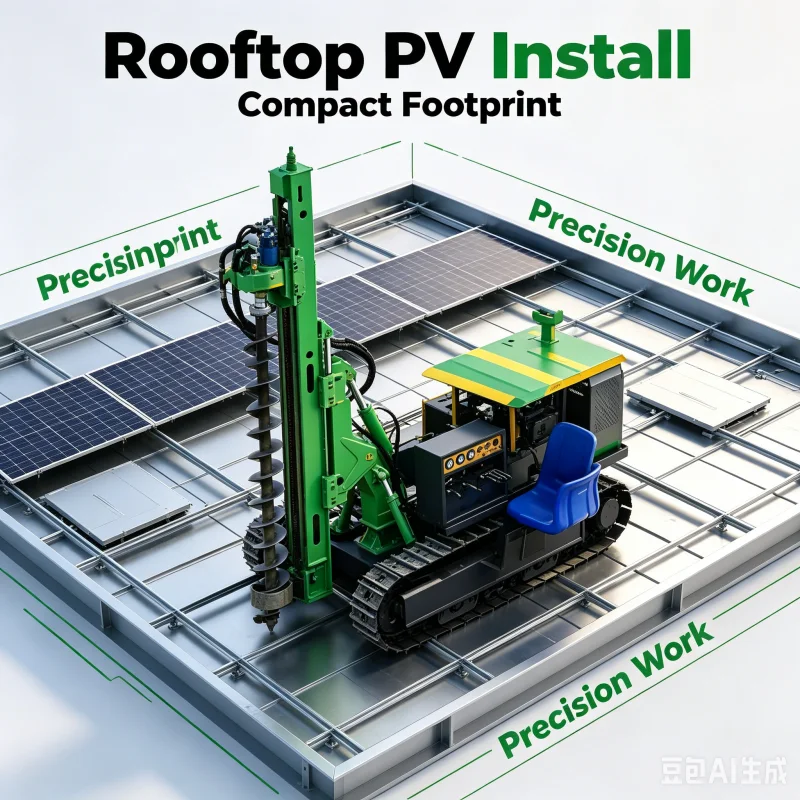 Best Selling YG-600R Bore Pile Machine Solar Photovoltaic Pile Driver with Engine Core 2026 Ground Screw Pile Driver