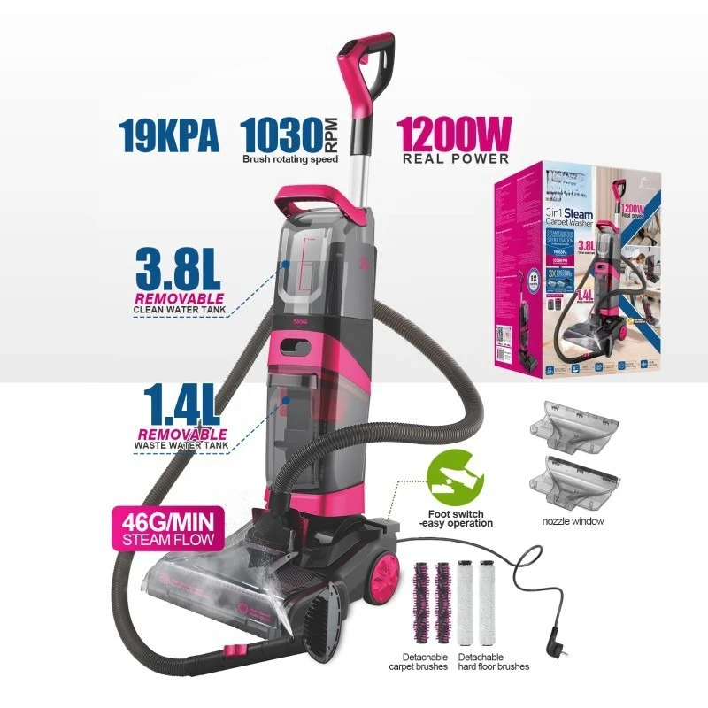 Carpet Cleaning Machine Professional Home Hotel Use Multifunctional Suction and Wash Integrated Device for Fabric Rug Sofa