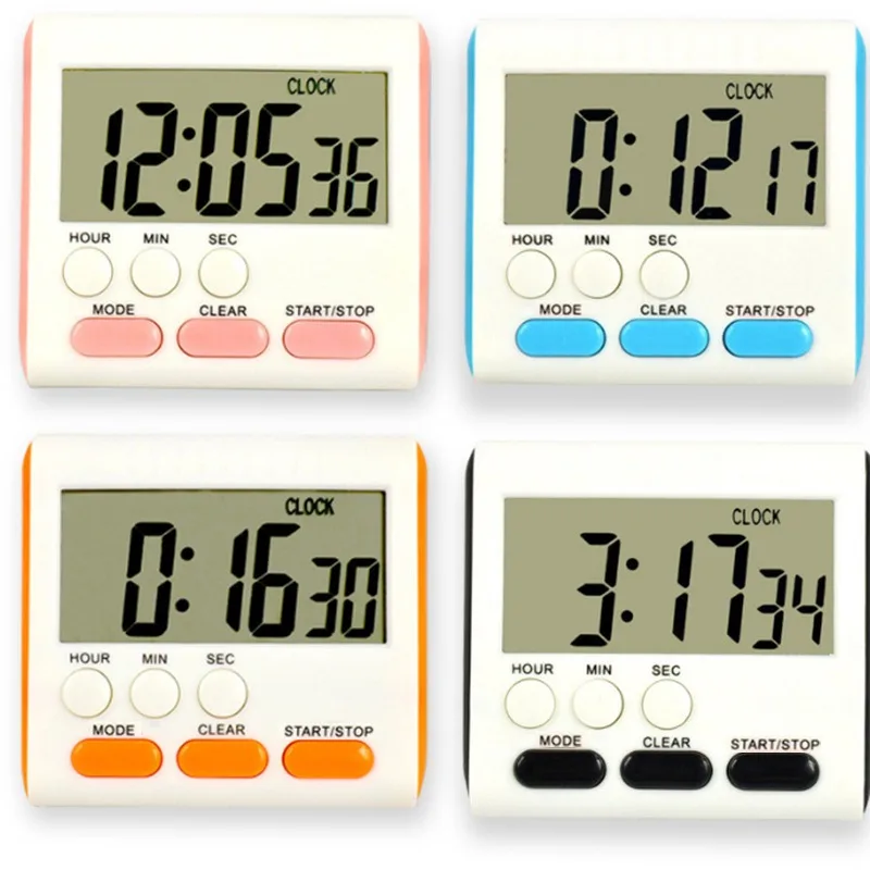 Digital Display Cooking Alarm Clock Kitchen Timer Sleep Stopwatch House Accessory Countdown Magnet