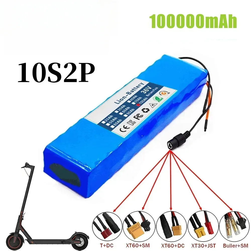 10S2P 36V 100000mAh 36v batterie de Scooter électrique Lithium Scooter électrique 500W batterie de Scooter électrique 36v 10s2p batterie