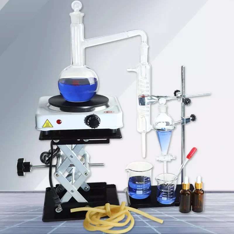 

Essential Oil Extraction Separator Device Distillation Condenser Distilled Water Purification Extraction Full Set