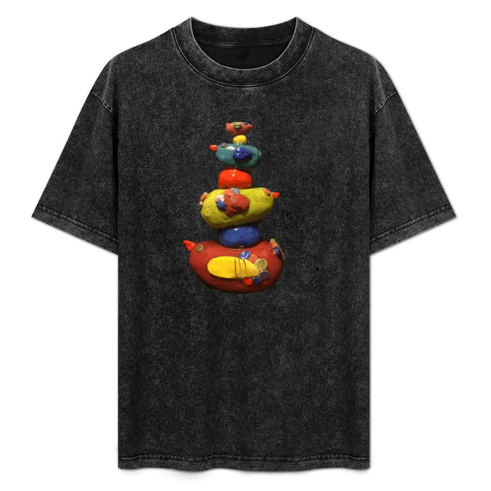 

Bird Totem by Carolyn R. T-Shirt Basic Short Sleeve Cotton Blend T-Shirt