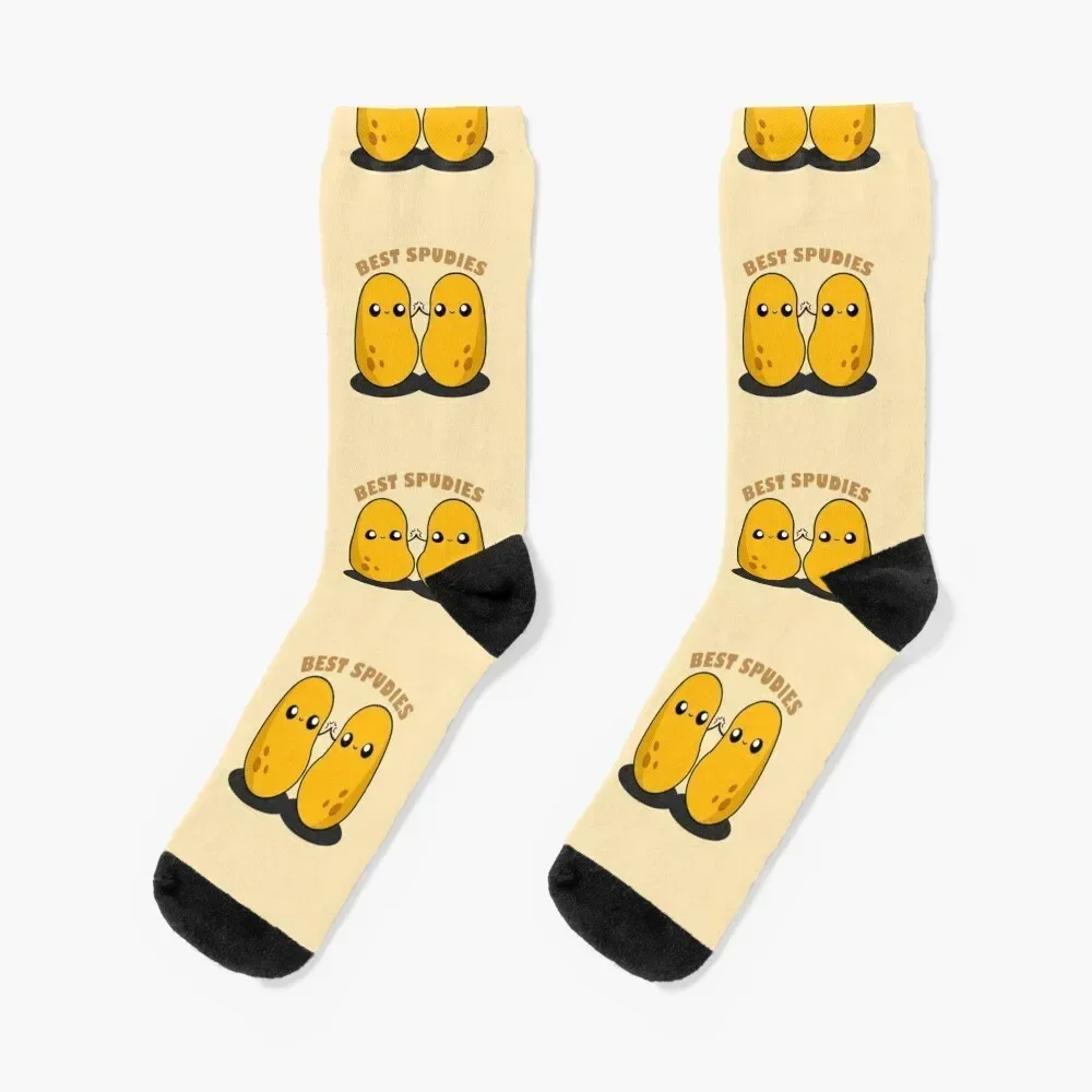 

Cute Cartoon Potato || Best Spudies || Kawai Socks funny gift Rugby Ladies Socks Men's