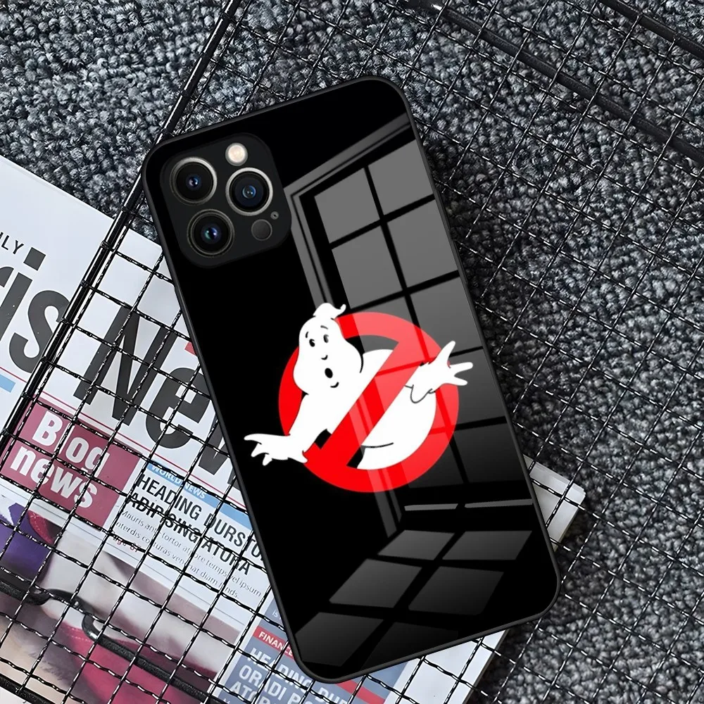 Movie-G-Ghostbusters Phone Case for iPhone 15 14 Pro 11 13 12 Mini XS XR Max 6 8 7 Plus SE Glass luxury Design Cove