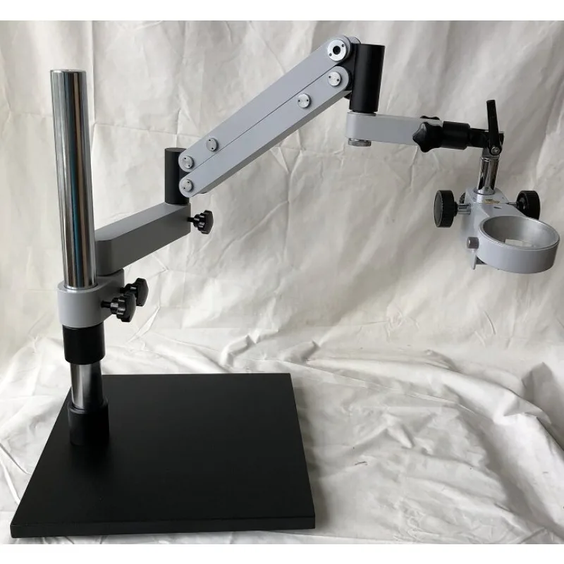 360 Adjustable Universal Microscope Stand Continuous Zoom Vertical Boom Stand For Inspection Instrument