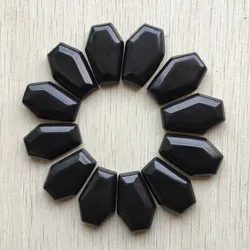 2023 New natural black obsidian Coffin board Ornaments and decorations for All Saints' Day gifts 12pcs Wholesale free shipping