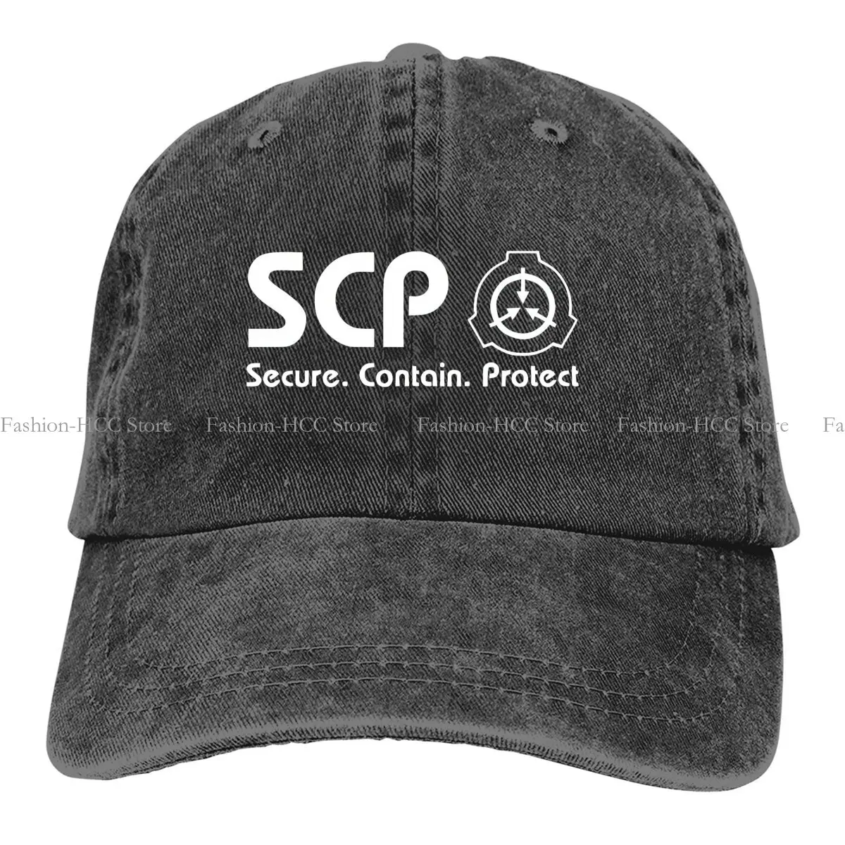 

Merchandise Baseball Cap Men Hats Women Visor Protection Snapback SCP Foundation Containment Caps