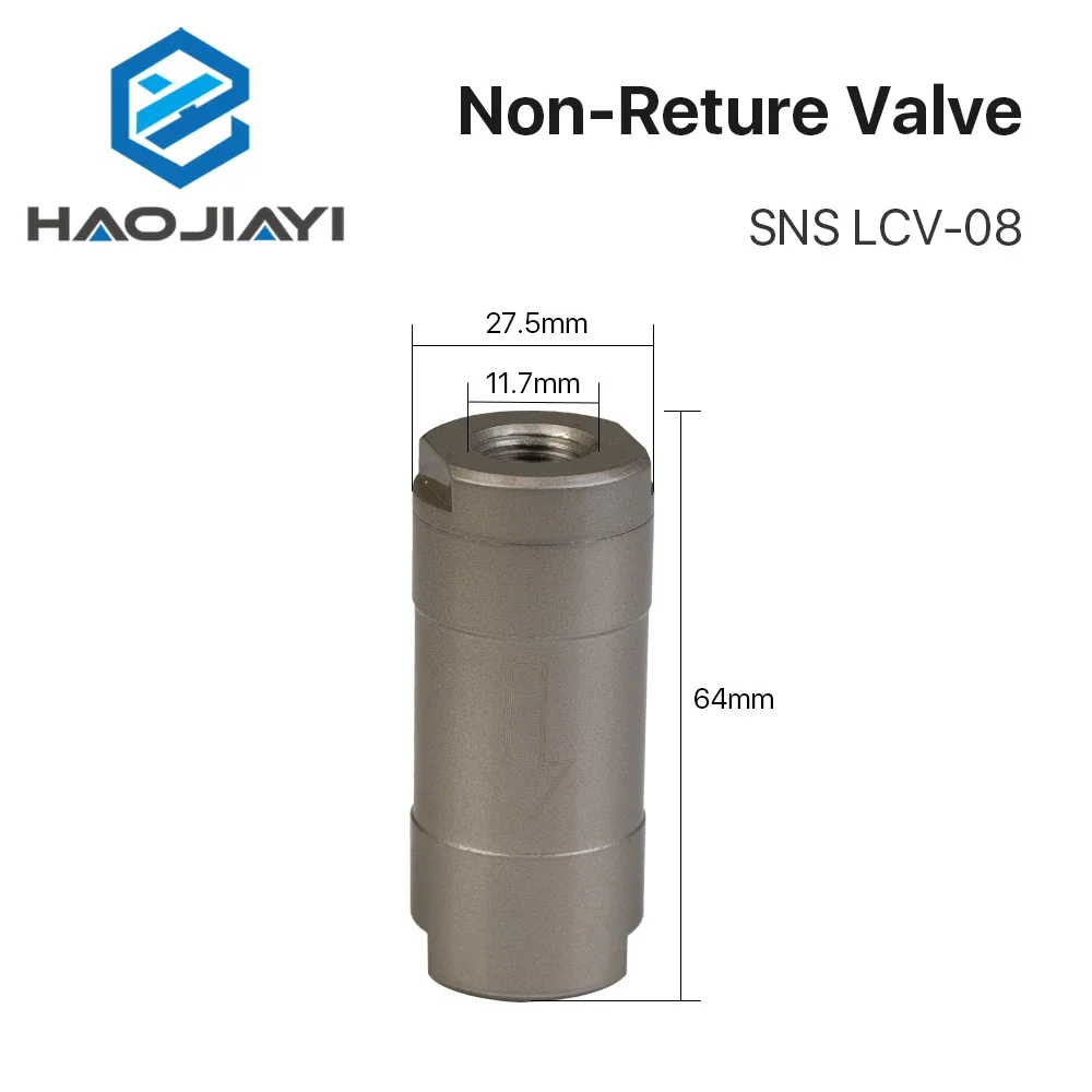 SNS Non-Reture Valve LCV-08  Pneumatic Component Check Valve Port Size G1/4 11.7mm Air Media for CNC Air System