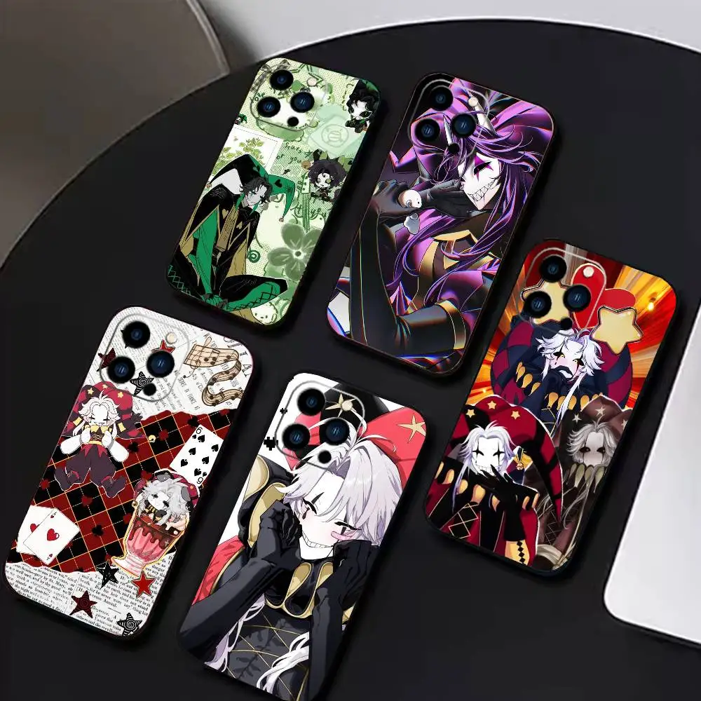 The W-Freak Circus Phone Case For iPhone 17 16 15 14 13 12 Max Plus Silicone Black Cover