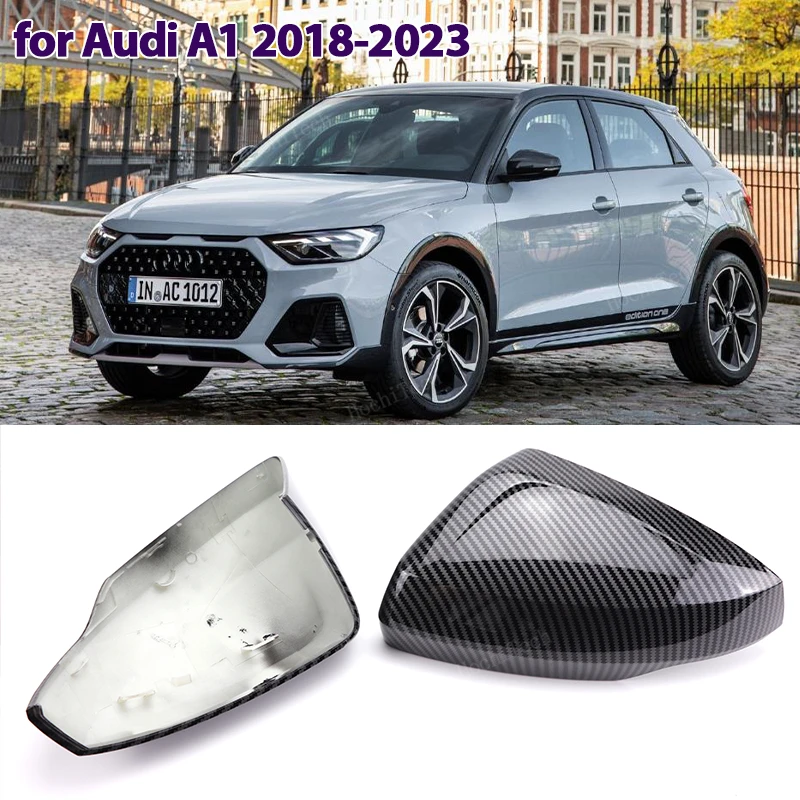 Carbon Fiber Rearview Mirror Cap Wing Side Mirror Cover For Audi A1 A 1 GB Sportback Citycarver Allstreet 2018-2023 Replacement