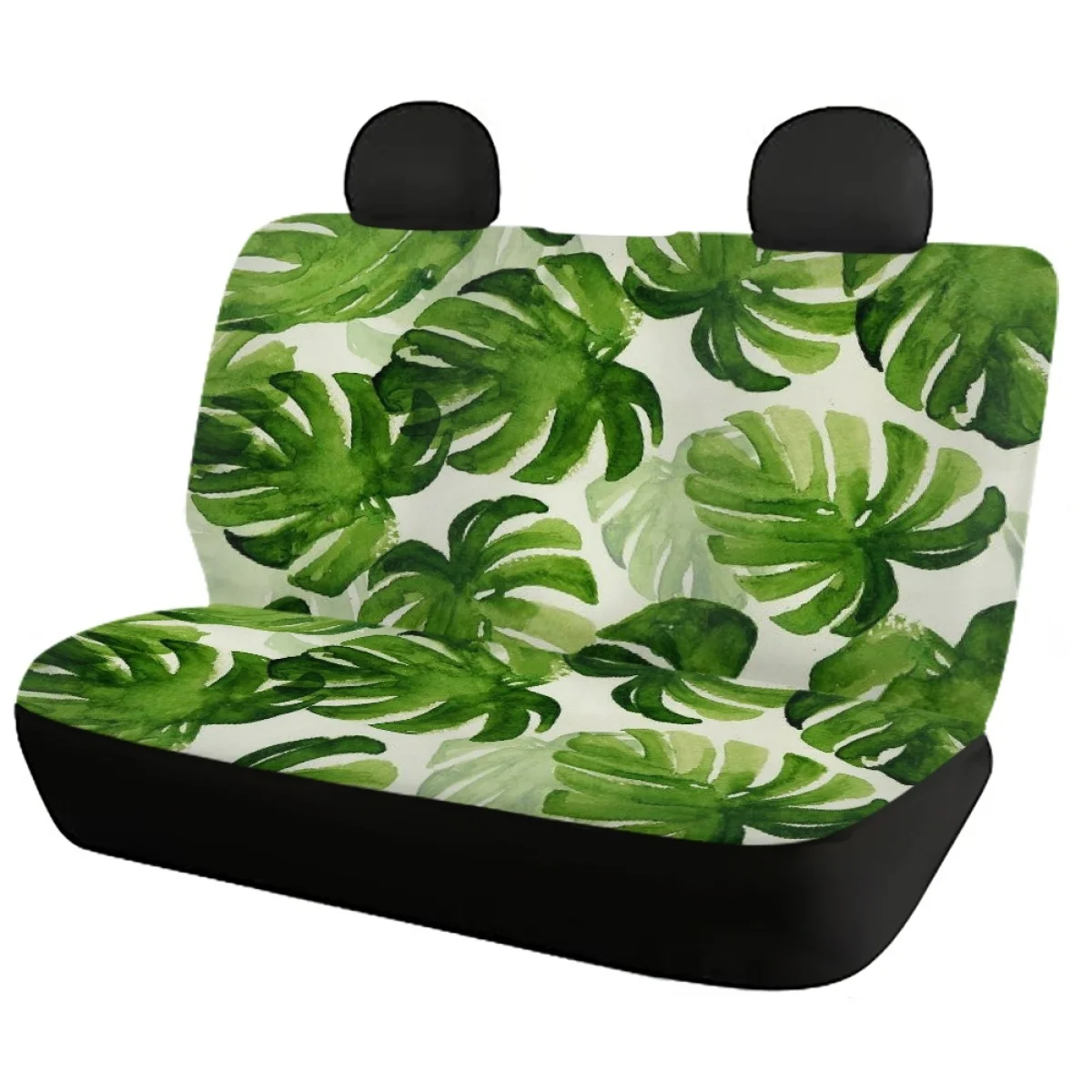 Tropical Monstera Pattern Vehicle Seat Protector for Car Seat Utility Comfortable General Front/Back Seat Covers Interior