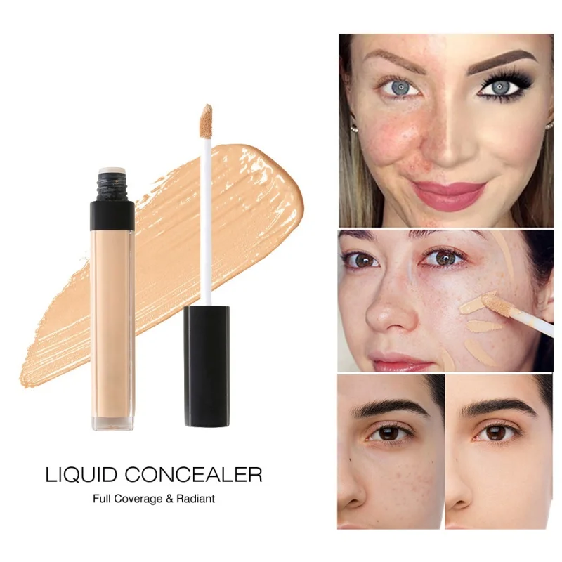 Stik Concealer cair wajah 7 warna, stik penutup noda kerutan lingkaran hitam pori-pori melembabkan Foundation Maquiagem tahan air