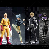 In Stock Dasin/Great Toys/GT One Punch Man Saitama Genos Garou Sonic 1/12 14cm/5.5 Inch SHF/S.H.F PVC Model  Action Figure