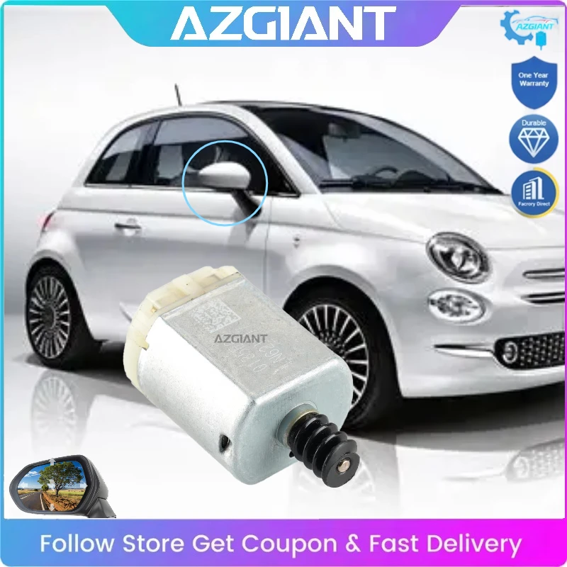 AZGIANT Car Side Rearview Mirror Adjust Actuator Repair Inner Motor for 2014  FIAT 500L Original Parts Replace Durable
