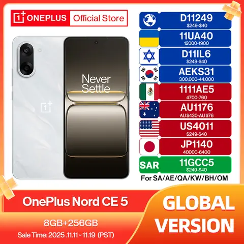 OnePlus Nord CE 5 Global Version Smartphone 7100mAh Battery MediaTek Dimensity 8350 Apex 50MP Sony LYT-600 Camera