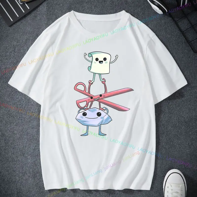 Les ciseaux Rock-paper sont amusants et mignons. Je ne peux pas simplement obtenir le long paisement? T-shirt adapté aux hommes et aux femmes