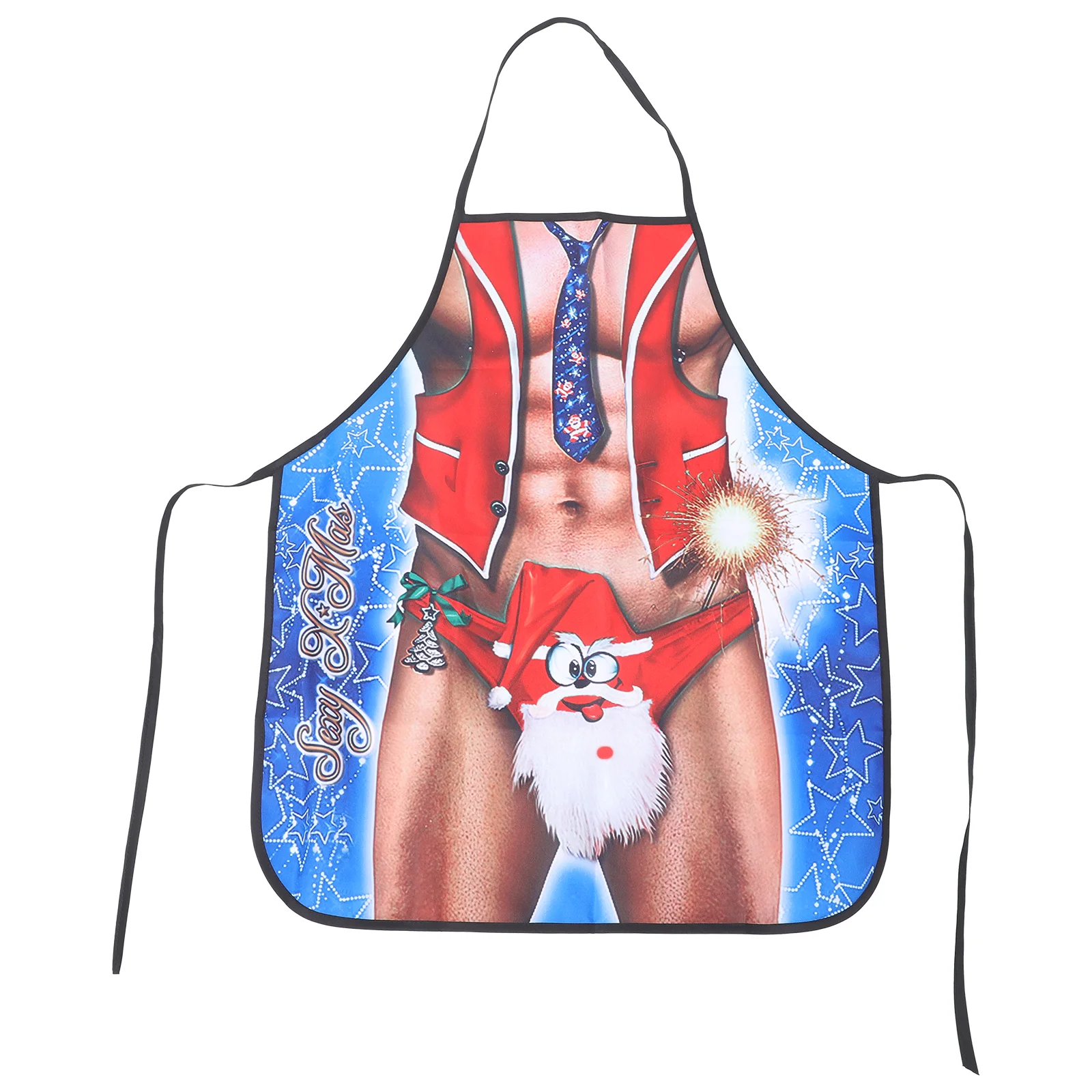 

Christmas Apron Universal Aprons Prank Restaurant Multi-purposes Server for Kitchen Women Funny Polyester Hot Pot Lovers