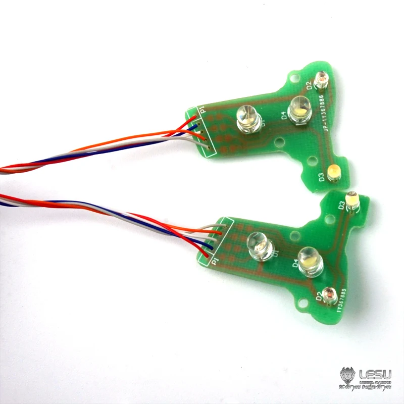 LESU Circuit Board LED Headlights for 1/14 DIY DIY TAMIYAY Bumper RC Truck Model