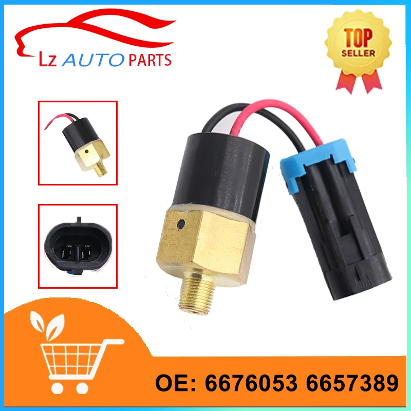 

Switch Oil Pressure Sensor 6676053 for Bobcat Excavators 324 418 E10 319 320 321 322 323 453 463 E08 E10Z E14 E16 # 6657389