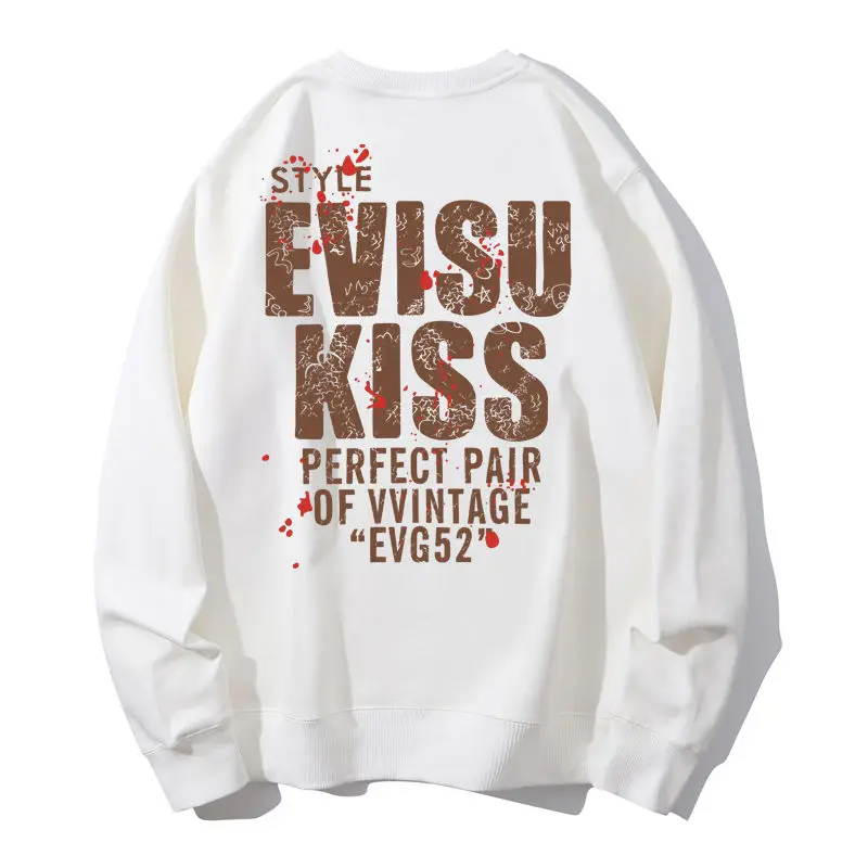 

2026 новый модный брендовый пуловер с круглым вырезом, свитер, мужская повседневная свободная куртка с длинными рукавами для пар, мужская одежда большого размера