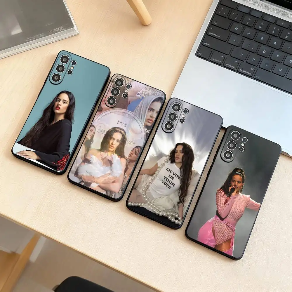 Rosalia Motomami Singer Phone Case For Samsung S25,S24,S21,S22,S23,S30,Ultra,S20,Plus,Fe,Lite,Note,10,Black Cover