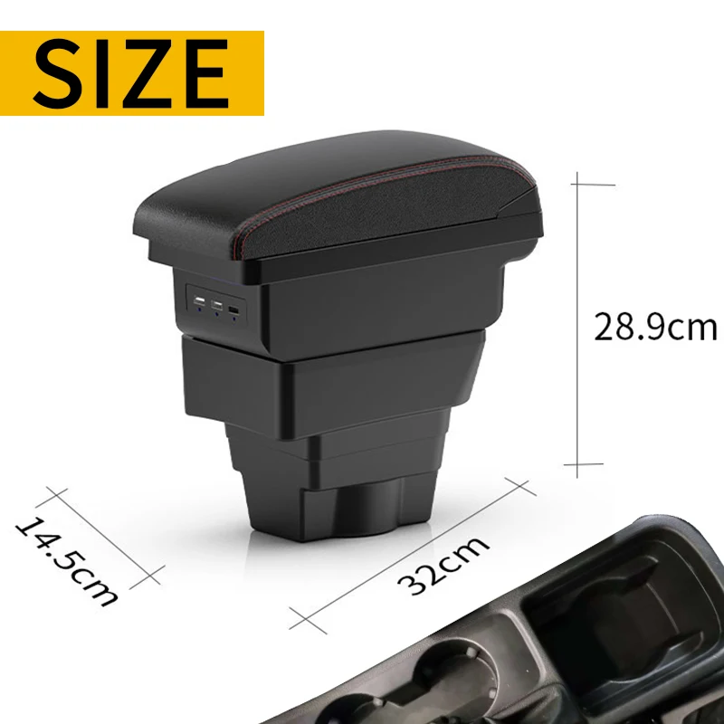 لصناديق مسند ذراع السيارة أوبل أسترا ، وحدة التحكم المركزية المعدلة أوبل أسترا J طبقة مزدوجة صندوق تخزين USB ملحقات الكسوة الداخلية #3