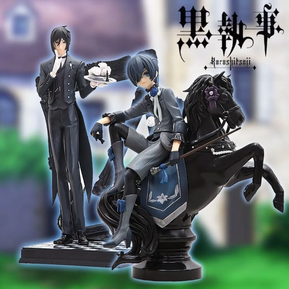 18-25cm Anime Black Butler Figur Ciel Phantomhive/Sebastian Michaelis Actionfiguren PVC-Statue Modell Sammlerstücke Geschenke