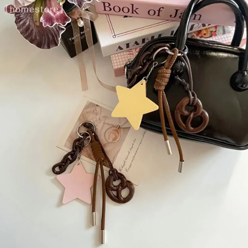 1 pezzo zaino corda appesa nuovo inverno ins stile stella alcali acqua pane tessitura corda pendente borsa decorazione accessori fai da te