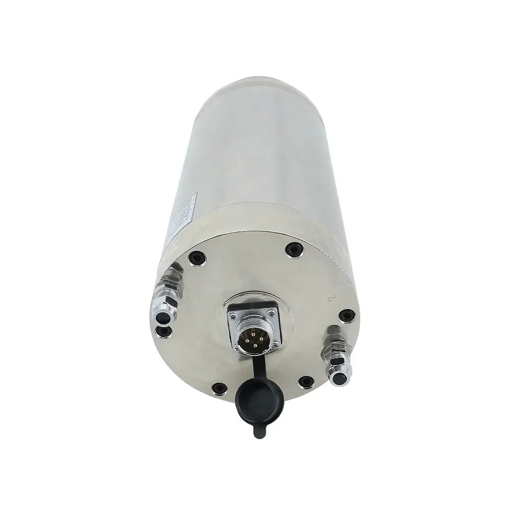 

New Water Cooled Diameter 125 5.5 kW 5500W 380v Woodworking ER25 4 Bearings Round Spindle With 7.5kw Inverter for Cnc
