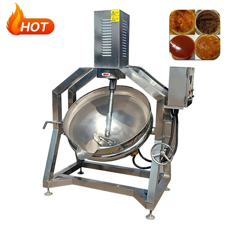 Commercial 200L Planetary Jacketed Kettle Gas Electric Heating Fast Heating Energy Saving for Jam Mixing Cooking Custom