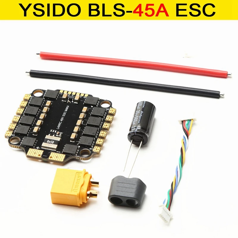 BLS-45A 4In1 ESC 2-6S FPV ESC 30X30mm RC FPV 드론용 Dshot300-600/Multishot/Oneshot/PMW 지원