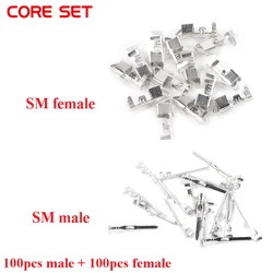 200PCS/LOT JST SM Male & Female Plug Housing Pin Header Crimp Terminals Plug Connectors Wire Cable Housing Male Crimp Pins