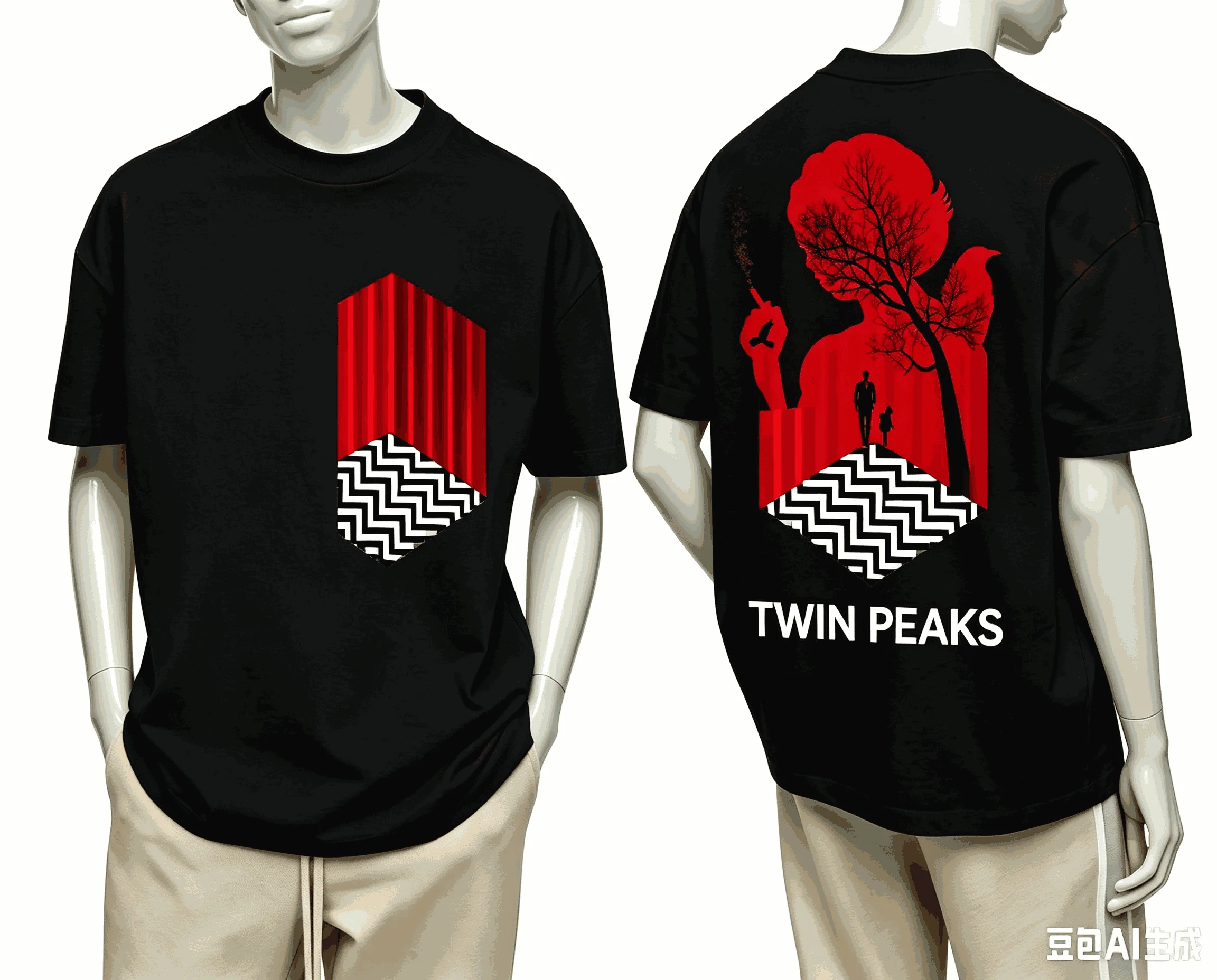 Twin Peaks for Fan Gift T-shirt Men Women Harajuku Oversized Unisex Short Sleeve Streetwear high quality Couples Classic soft
