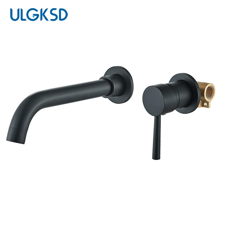 

Concealed Bathroom Basin Faucets Embedded Cartridge Basin Mixer Taps Split Type Bathroom Sink Faucets Brass Sink Mixer Crane Tap