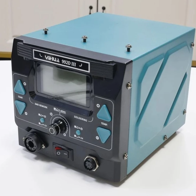 

YIHUA 992D-III Hot Air Rework Station 210 245 Soldering Iron Station for Electronics Repair PCB Desoldering